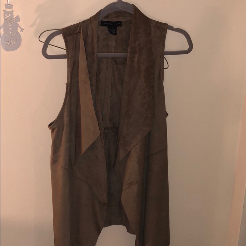 Suede brown vest